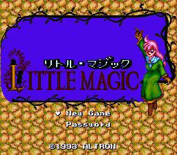 Little Magic (Japan) (Beta) Title Screen